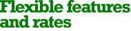 Flexible bonus, installments, interest rates.