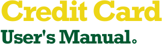 Credit Card User's Manual