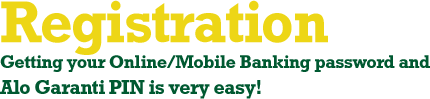 Get your Internet/Mobile Banking Password